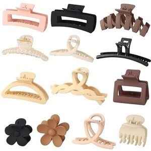 13Pcs Hair Claw Clip,Small Claw Clips Pearl Hair Claw Clip Strong Hold Hair Jaw